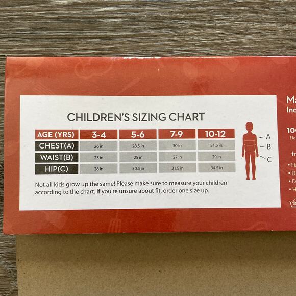 NEW Boo! Inc. Master Chef Children’s Halloween Costume - Kids Size: 5-6 - Picture 9 of 12